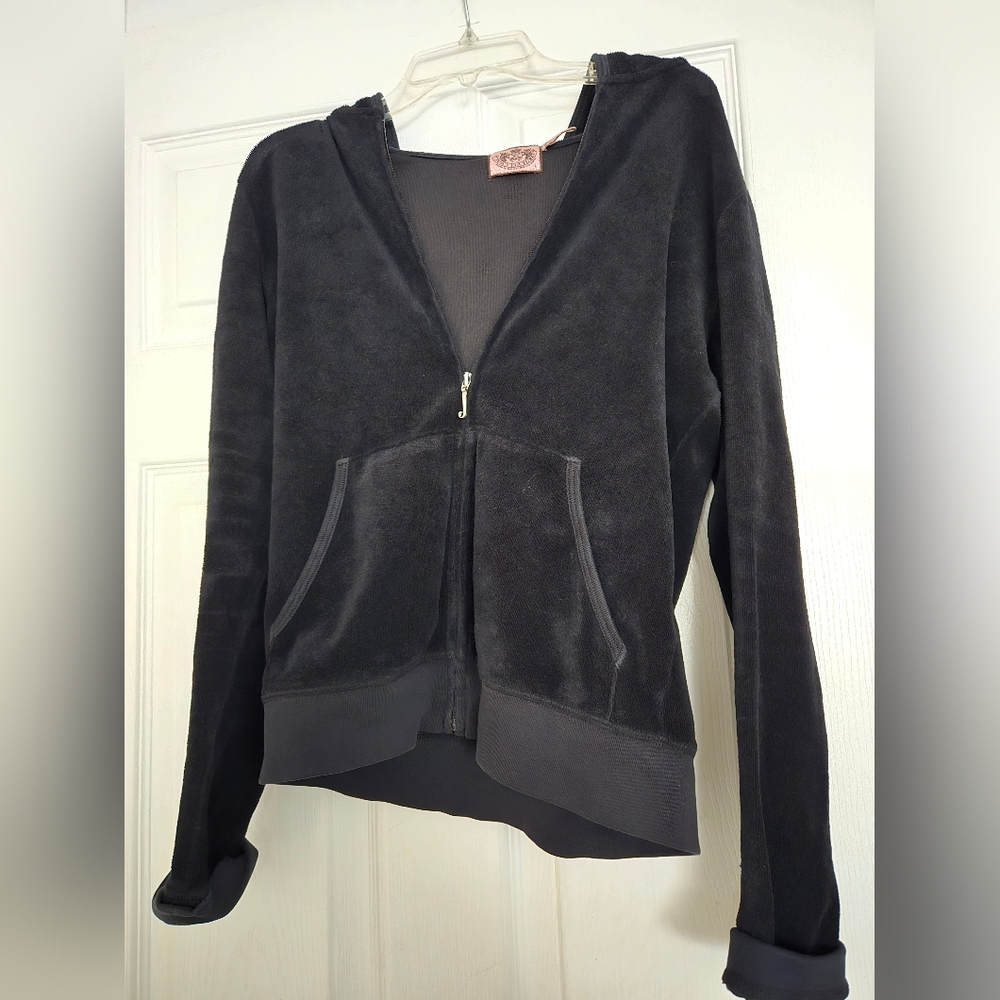 Black Juicy Couture Terrycloth Hoodie